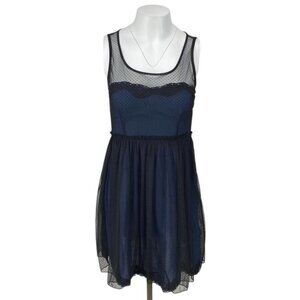 ZARA Trafaluc Layered Lace A-Line Empire Dress Sz Small